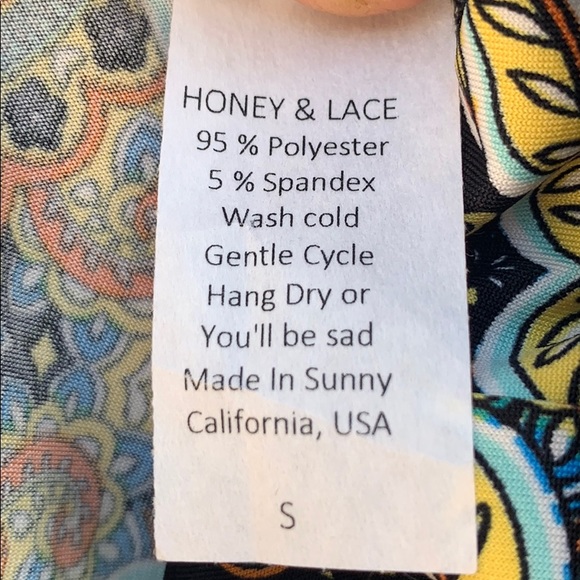 NWT Honey And Lace Print Palazzo Pant - Picture 7 of 7